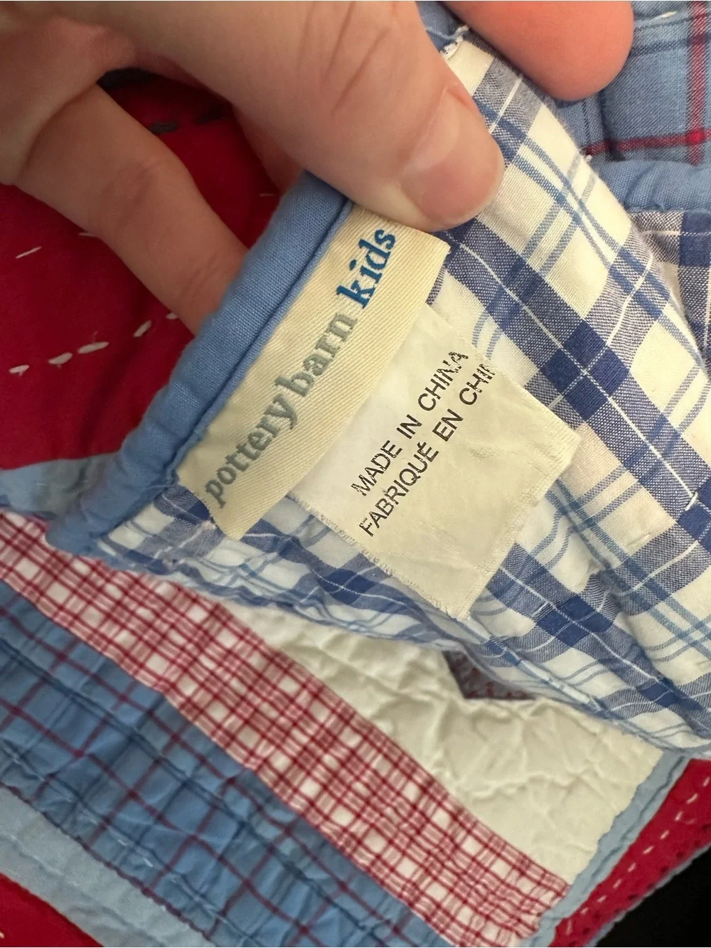 Pottery Barn Kids quilted bedspread